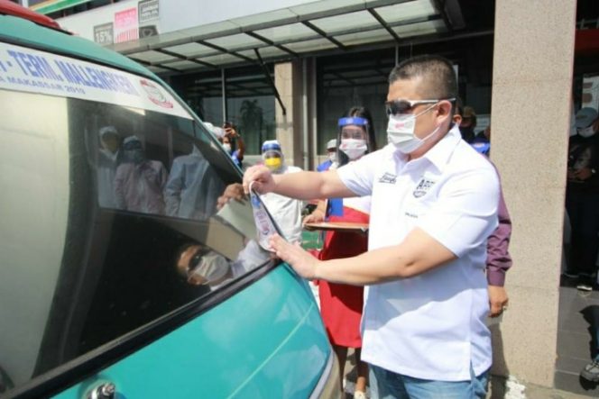 					Konsisten Penanggulangan Covid-19, Satgas Kesehatan Appi-Rahman Semprot Disinfektan Petepete