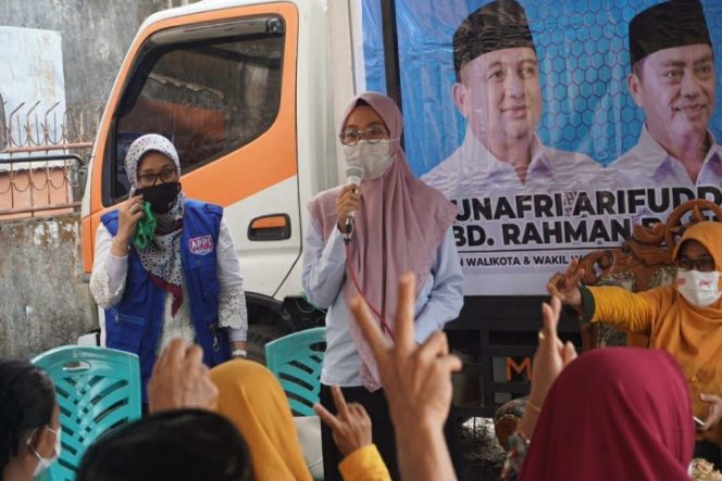 					Melinda Aksa Kampanyekan Appi-Rahman di Maccini Sombala, Warga: Sederhana Ki’ Tawwa