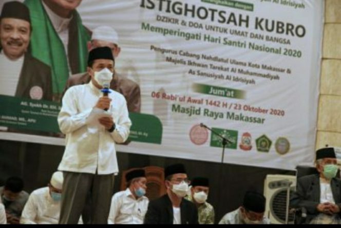 					Hari Santri, Pj Walikota Makassar Ajak Alim Ulama dan Santri Perketat Protokol Kesehatan