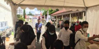 Peserta tes SKB CPNS Kabupaten Gowa. (Foto: berita.news/ist)