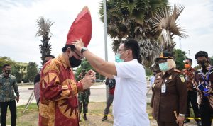 Kunjungan Menteri Pendayagunaan Aparatur Negara dan Reformasi Birokrasi (PAN-RB) di Museum Istana Ballalompoa Kabupaten Gowa. (Foto: berita.news/Putri).