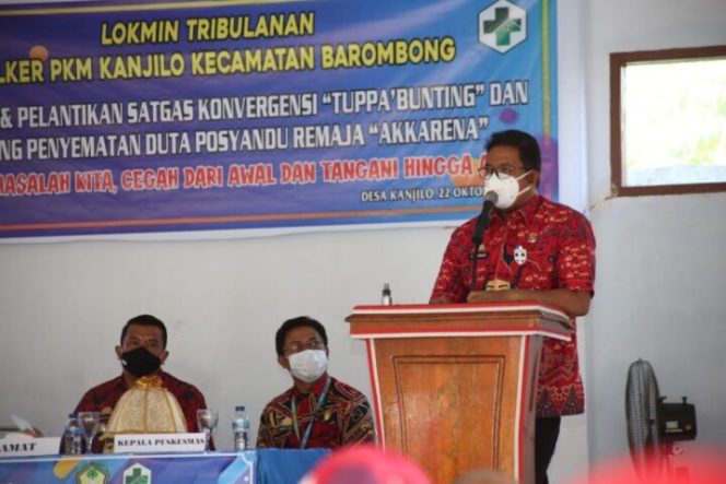 					Tekan Angka Stunting, PKM Kanjilo Launching Satgas Konvergensi Tuppabunting dan Posyandu Remaja