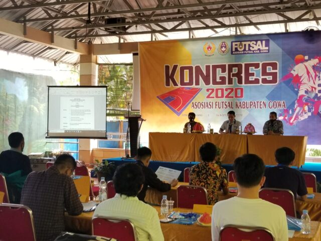 Kongres I Asosiasi Futsal Kabupaten (AFK) Gowa. (Foto: berita.news/Putri)