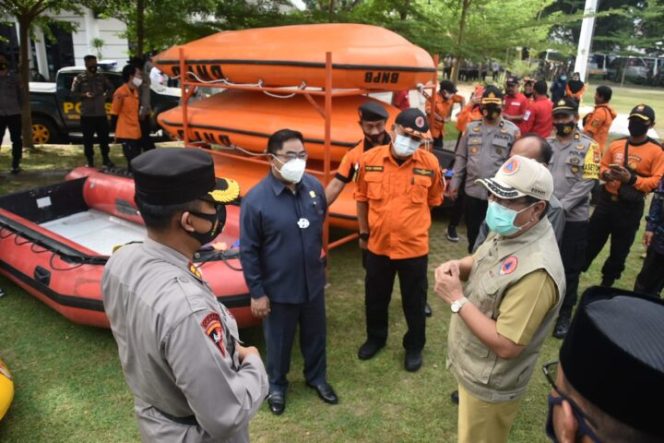 					Hadapi Cuaca Buruk, Pemkab – Polres Gowa Gelar Apel Kesiapan Tanggap Bencana