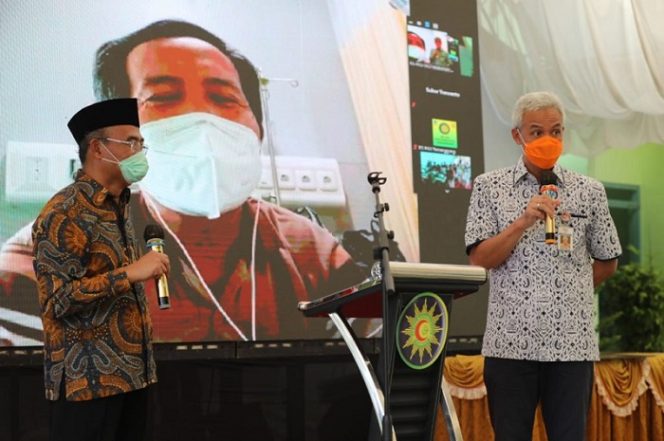 					Gedung isolasi Covid-19 terpadu di RS PKU Muhammadiyah Gombong, Kebumen, Jawa Tengah, diresmikan, Selasa (3/11/2020).