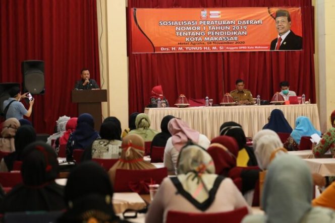 					Gelar Sosialisasi Perda Penyelenggaraan Pendidikan, H. Yunus: Masyarakat Perlu Paham Perda Ini