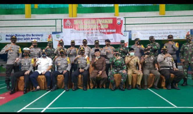 					Polres Pangkep bersama forkopimda gelar Apel pasukan jelang Natal dan tahun baru. (Istimewa). 