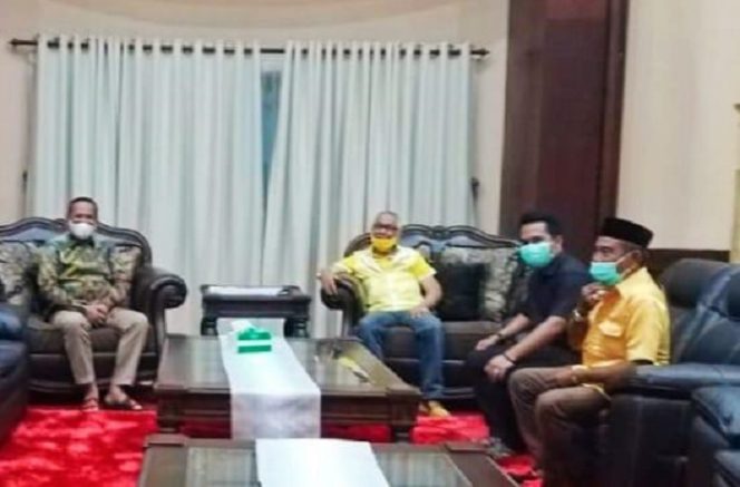 					Plt Ketua Golkar Luwu Andi Hatta Temui Basmin Mattayang