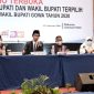 Rapat Pleno Terbuka Penetapan Pasangan Calon Bupati dan Wakil Bupati Terpilih pada Pemilihan Bupati dan Wakil Bupati Kabupaten Gowa Tahun 2020 di Gammara Hotel Makassar. (Foto: berita.news/Putri).