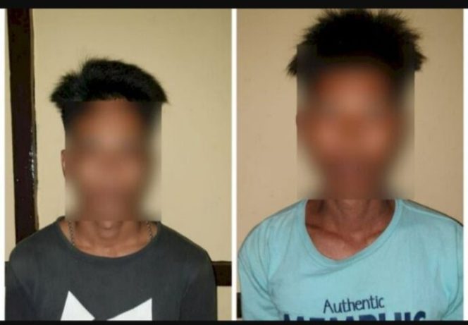 					Kedua pelaku pencurian yang berhasil diringkus Resmob Polres Pinrang. 