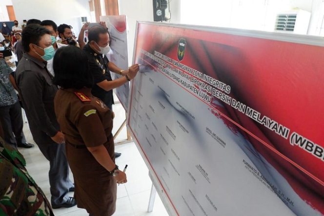 					Bupati Luwu Buka Pencanangan Zona Integritas