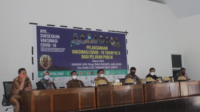 					Mulai Besok, Vaksinasi Covid-19 Tahap Kedua Sasar Pelayan Publik di Luwu
