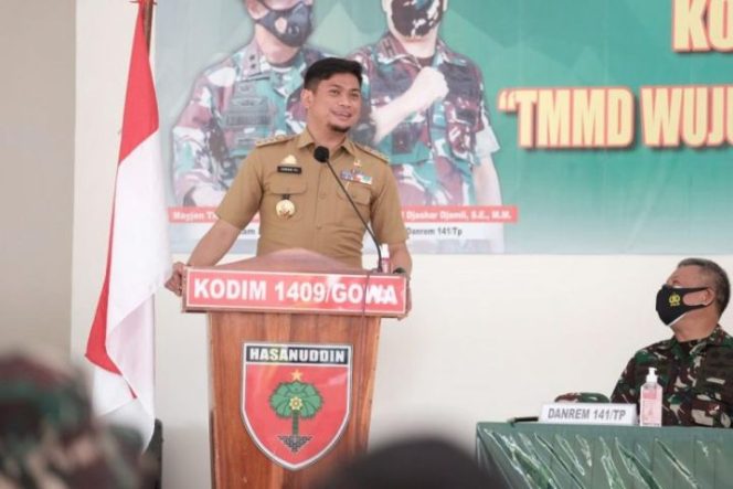					Bupati Adnan : Program TMMD Implementasi TNI Membangun Desa