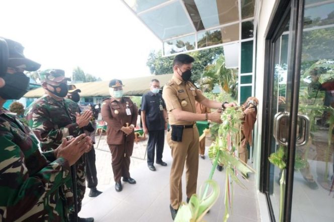 					Bupati Adnan Beri Bantuan Pembangunan Aula Makodim1409 Gowa , Letkol Suaib: Bentuk Dukungan Pemerintah