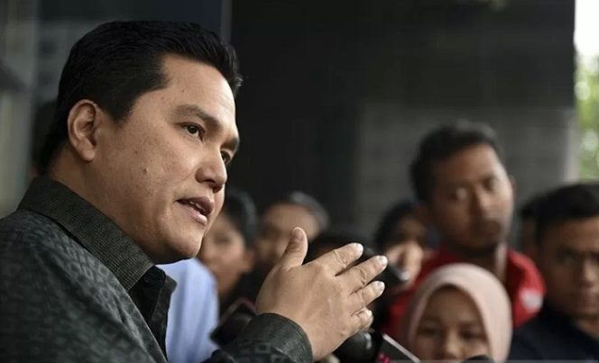 					Menteri BUMN Erick Thohir. ANTARA FOTO/Hafidz Mubarak A/ama/pri.