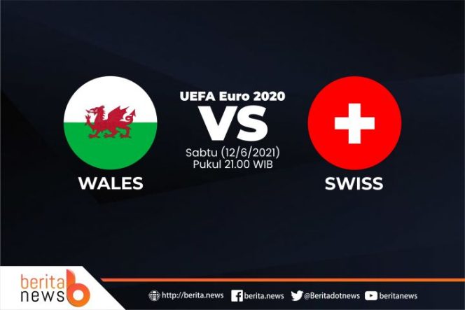 					UEFA Euro 2020 Wales vs Swiss. (Foto: Berita.news/Mulawarman)