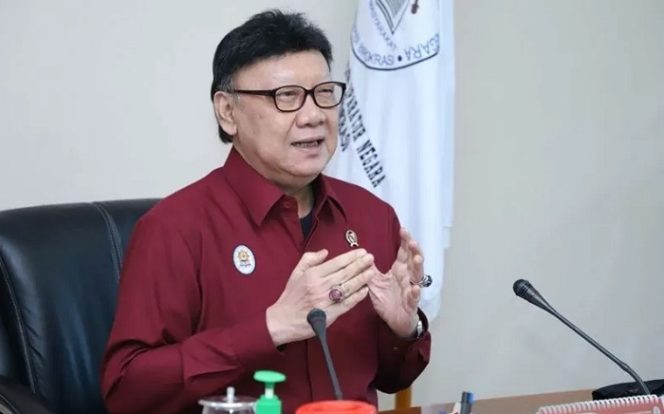 					Menteri Pendayagunaan Aparatur Negara dan Reformasi Birokrasi (PANRB) Tjahjo Kumolo. (ANTARA/HO Humas MENPANRB/pri.)