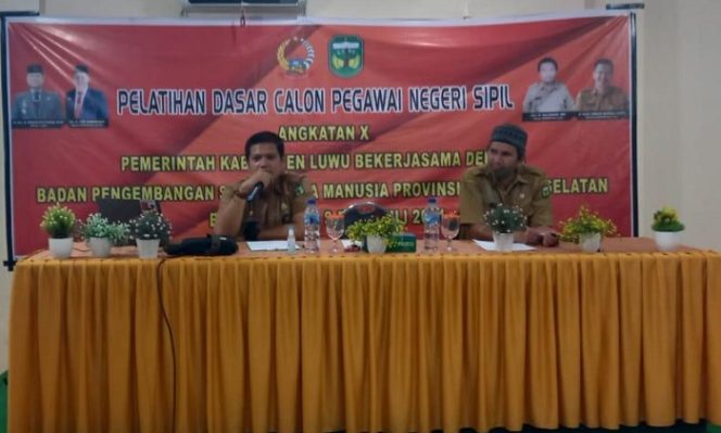 					72 CPNS Luwu Ikuti Latsar, Ahkam Basmin: Untuk Membentuk PNS Profesional dan Berkarakter