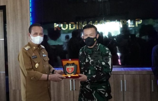 					Bertemu Pangdam, Basmin Laporkan Kesiapan Rencana Pembangunan Kodim di Luwu