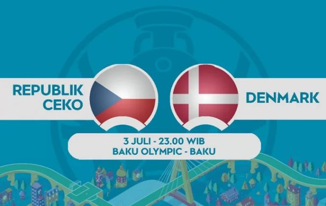 					Ilustrasi pertandingan perempat final Euro 2020 antara Republik Ceko melawan Denmark yang dijadwalkan berlangsung di Baku, Azerbaijan, pada Sabtu (3/7/2021) malam WIB. (ANTARA/Gilang Galiartha)