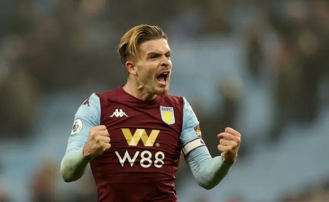 					Jack Grealish memecahkan rekor transfer Liga Premier Inggris saa bergabung ke Manchester City dengan nilai 100 juta poundsterling. ANTARA/Reuters/Carl Recine)