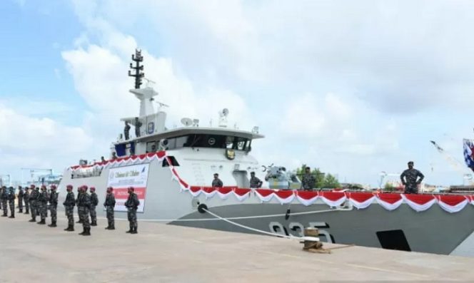 					KRI Pollux-935 yang akan memperkuat alutsista TNI Angkatan Laut. (ANTARA/HO-Dispenal)