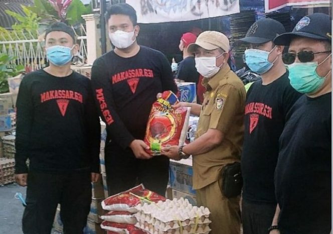 					Patmor 631 Polrestabes Makassar Salurkan Bantuan Korban Kebakaran di Lepping