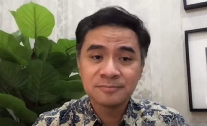 					Tangkapan layar Direktur Jenderal Pendidikan Vokasi Kementerian Pendidikan, Kebudayaan, Riset, dan Teknologi Wikan Sakarinto dalam peluncuran perakitan pertama Google Chromebook, Selasa (3/8) (ANTARA/Suci Nurhaliza)