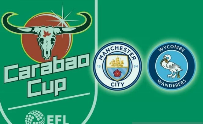 					Juara bertahan Manchester City akan bertemu tim strata ketiga Wycombe Wanderers dalam laga putaran ketiga Piala Liga Inggris seusai pengundian yang dilakukan Kamis (26/8/2021) dini hari WIB. (ANTARA/Gilang Galiartha)