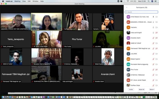 					Kemendikbudristek Gelar Magang Literasi, Dua Pegiat Literasi Wakili Sinjai