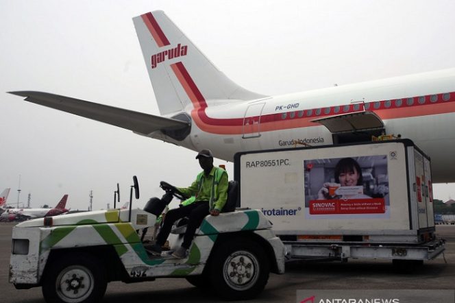 					9,2 Juta Vaksin Sinovac Tiba di Indonesia