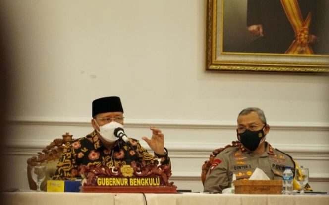 					Gubernur Rohidin Rapat Bersama Forkopimda Guna Tindaklanjuti Intruksi Mendagri