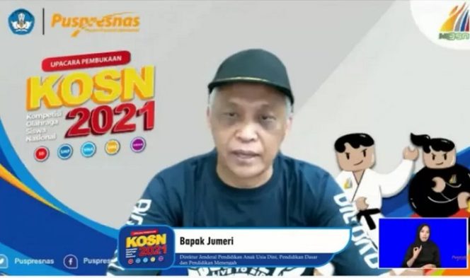 					Tangkapan layar Direktur Jenderal Pendidikan Usia Dini, Pendidikan Dasar, dan Pendidikan Menengah (Dirjen PAUDDikdasmen), Jumeri, di Jakarta, Senin (20/9/2021). (ANTARA/Humas Kemendikbudristek)