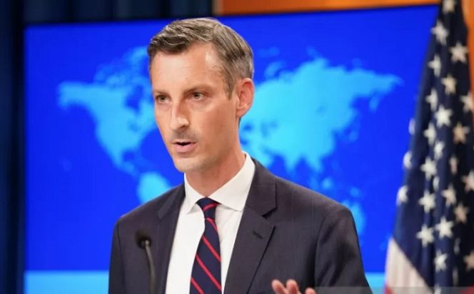 					Arsip - Juru bicara Departemen Luar Negeri AS Ned Price, Agustus 2021. (ANTARA/Reuters/as)