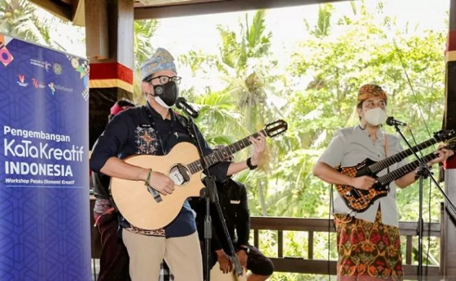 					Menteri Pariwisata dan Ekonomi Kreatif Sandiaga Salahuddin Uno di Gianyar. ANTARA/HO-Kemenparekraf
