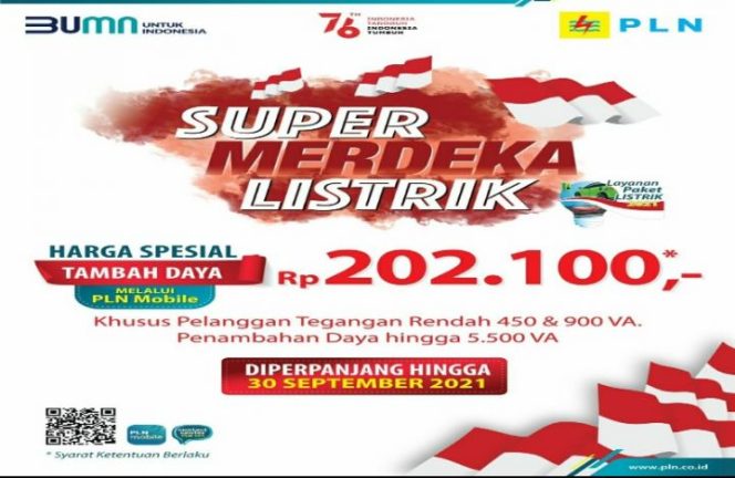 					Sambut Hari Pelanggan Nasional, PLN Perpanjang Program Super Merdeka Listrik