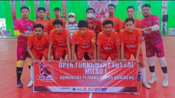 					BPKD.FC Bantaeng Juarai Open Turnamen Futsal Milad 1 Komunitas Pejuang Subuh