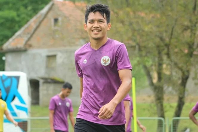 					Pemain sayap tim nasional U-19 Witan Sulaeman saat berlatih di Kroasia. (ANTARA/HO/PSSI)