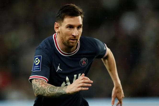 					Penyerang Paris Saint-Germain (PSG) asal Argentina, Lionel Messi. ANTARA/REUTERS/BENOIT TESSIER