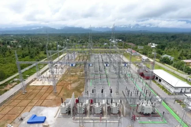 					Gardu Induk Tegangan Ekstra Tinggi atau GITET Wotu yang berlokasi di Kabupaten Luwu Timur, Sulawesi Selatan. (ANTARA/HO-PLN)
