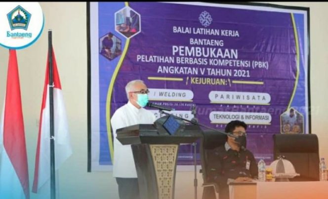 					Wabup Bantaeng Buka Pelatihan Berbasis Kompetensi Angkatan V di BLK