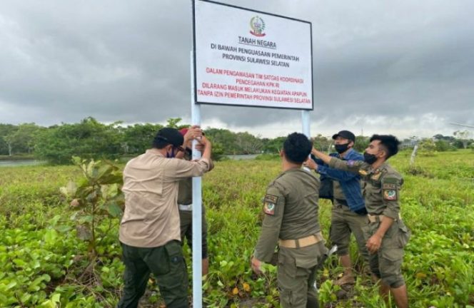 					Pemprov Pasang Papan Bicara di Barombong, Plt Gubernur: Untuk Tidak Menjadi Konflik