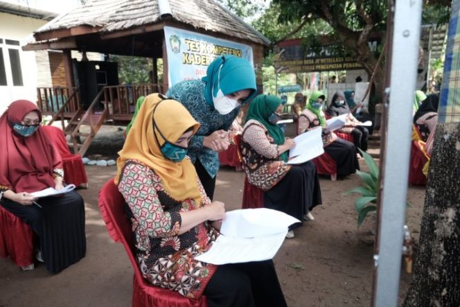 					Priska Adnan Tinjau Pelaksanaan Tes Kompetensi Kader Posyandu di Pallangga