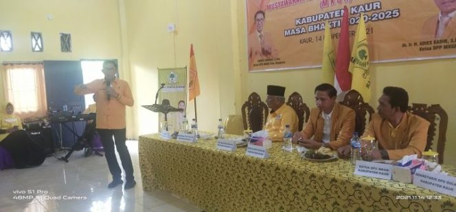 					MKGR Kabupaten Kaur Dilantik, Samsu Amanah : Ormas MKGR Bukan Partai Politik