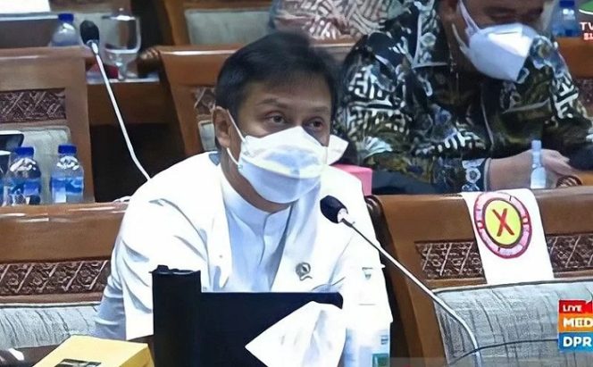 					Tangkapan layar - Menteri Kesehatan RI Budi Gunadi Sadikin dalam Rapat Dengar Pendapat (RDP) Komisi IX yang diikuti dari YouTube DPR RI di Jakarta, Senin (8/11/2021). ANTARA/Youtube DPR RI/pri.