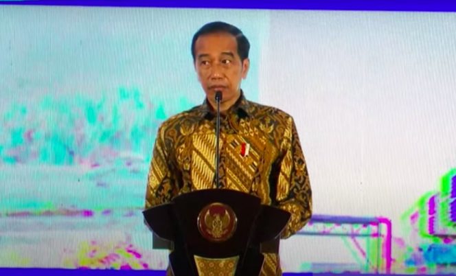 					Tangkapan Layar - Presiden Jokowi dalam Rapat Koordinasi Nasional dan Anugerah Layanan Investasi Tahun 2021, Jakarta, Rabu (24/11). (ANTARA/Indra Arief)