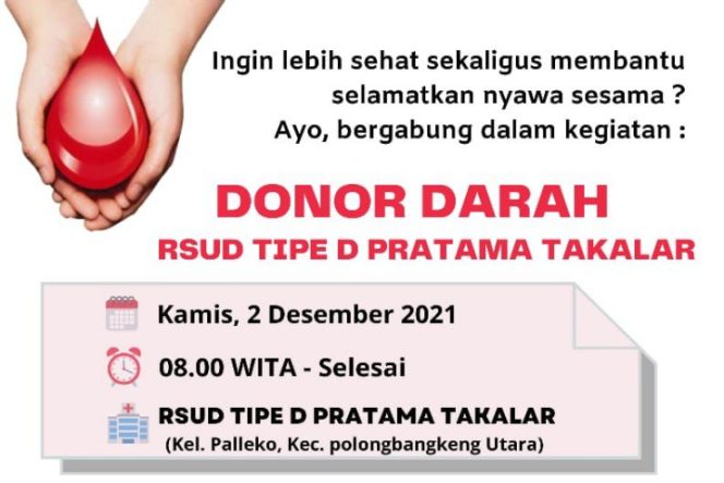 					Ikuti, Donor Darah di RSUD Pratama Takalar