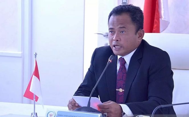 					Direktur Jenderal Pengawasan Sumber Daya Kelautan dan Perikanan KKP, Laksda TNI Adin Nurawaluddin. ANTARA/HO-KKP/pri.