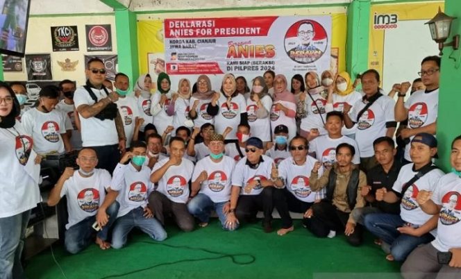 					Suasana deklarasi pendukung Anies Baswedan di Cianjur. (ANTARA/HO/BERAKSI)