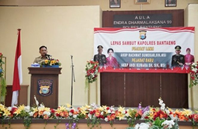 					Lepas Sambut Kapolres Bantaeng, Ilham Azikin Kenang Vaksinasi 2021